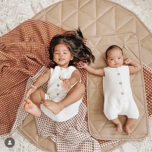 Coco Village 100% Organic Cotton Waffle Throw - Terra & Jasmin